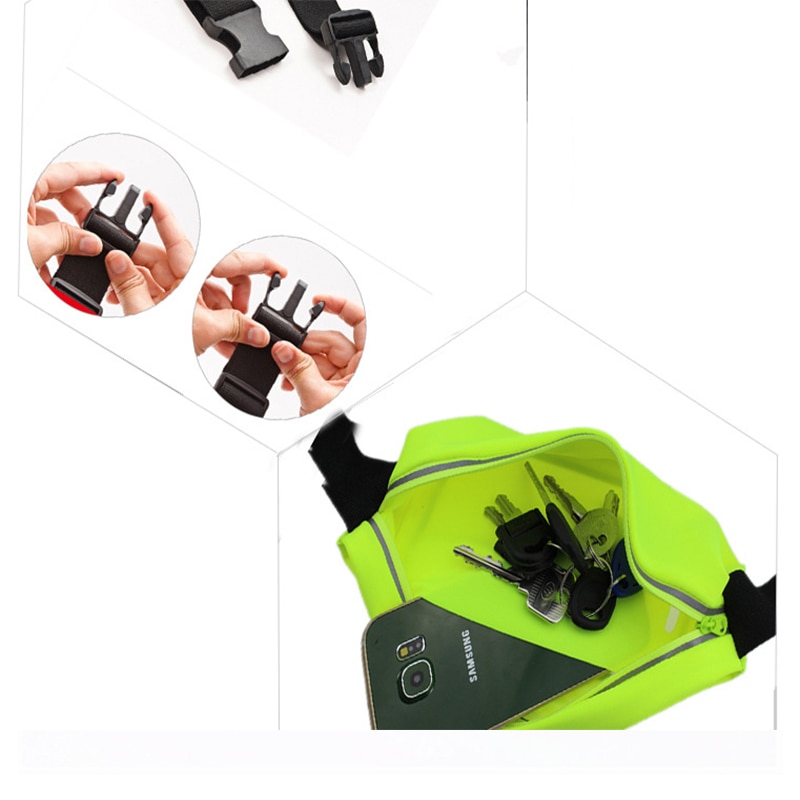 Riñonera deportiva de 5,5-6 pulgadas para iPhone, Samsung y Huawei, funda protectora resistente al agua multifunción para teléfono móvil, riñonera de Fitness