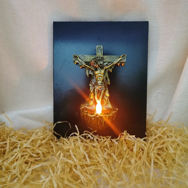 Croix de jésus décorative pour la maison, croix murale, décoration artisanale, d&#39;église catholique