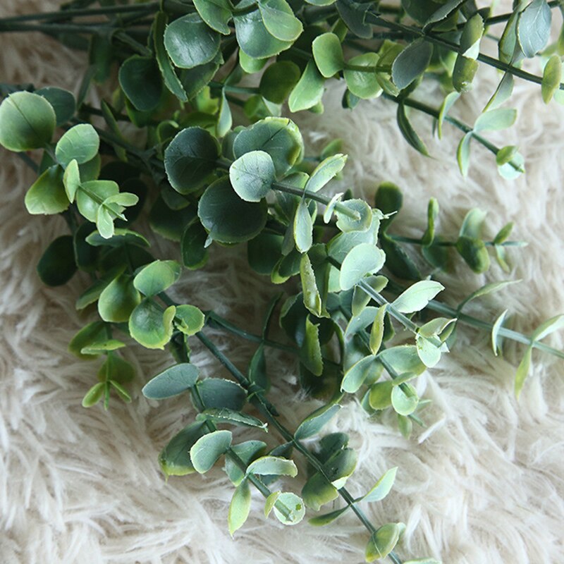 1pcs Simulation Eucalipto Single Artificial Eucalyptus Leaf Artificial Plants For Wedding Shooting Prop Home Decoration