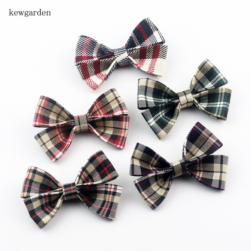 Kewgarden Grid Fabric Layering Cloth Ribbons 10mm 25mm 40mm 50mm Handmade Tape DIY Bowknot Satin Ribbon Riband 8 Meters