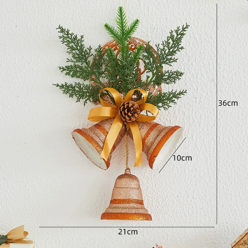 Christmas Lighted Bell Ornaments Hanging Large Jingle Bells Decorations for Tree with Holly Berry for Indoor Outdoor Christma: Deep Sapphire
