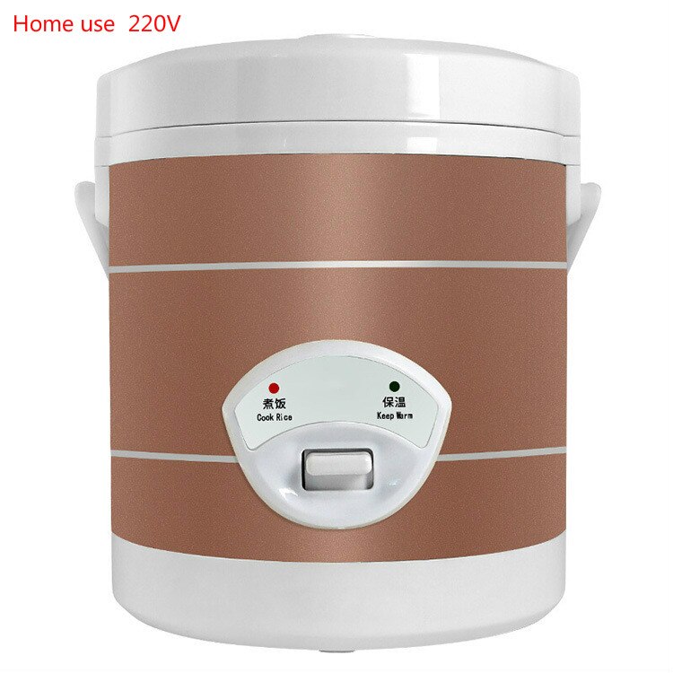Car rice cooker 12V24V car truck smart small rice cooker mini rice cooker for 1-2 people: Home use  220V