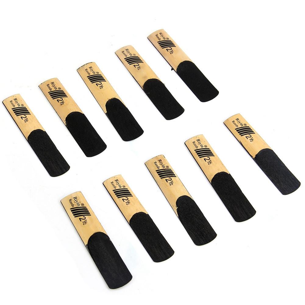 10pcs Clarinet Reeds Set with Strength Hardness 1.5/2.0/2.5/3.0/3.5/4.0 Clarinet Wind Instrument Reed On For Beginners