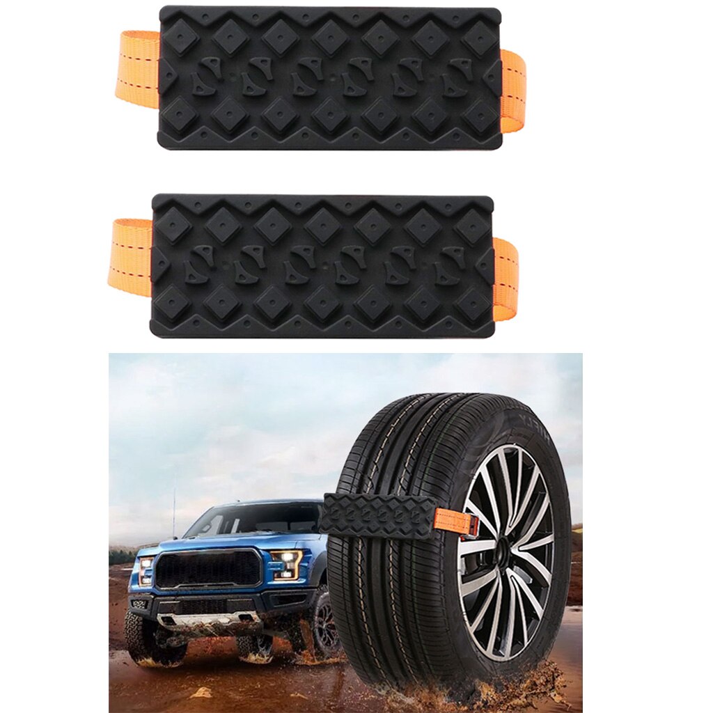 2 Stuks Praktische Antislip Band Wiel Keten Voor Ijs Zand Voor Rijden Auto, antislip , Verhogen Wrijving