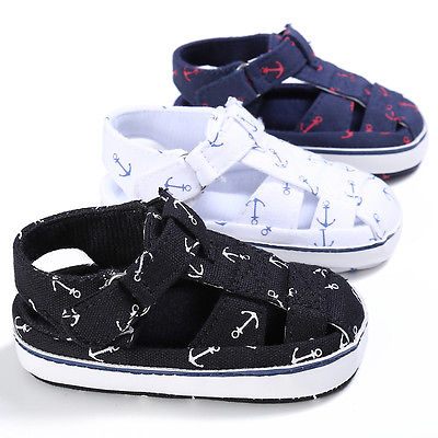 Baby girl boy sandals Shoes print light canves infants Summer Shoes 0 to18 Month Unisex