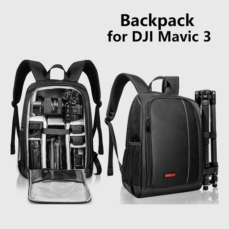 STARTRC Mavic 3 Backpack Waterproof Carrying Case Outdoor Travel Shoulder Bag DIY Liner for DJI Mavic 3 Drone Accessories Bags: Backpack