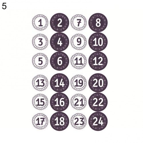 2025 Chemie Kerst Advent | 2D Acryl Seizoensgebonden Decor | 24 Dagen