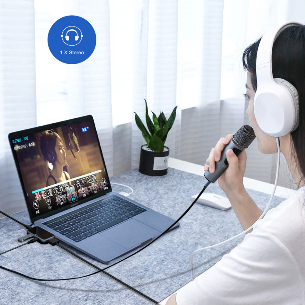 Wiwu usb hub til ipad pro type c usb 3.0 hub hdmi stereo type c hub til huawei xiaomi mobiltelefon usb c hub til macbook pro 13