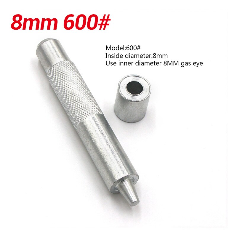 Håndlavede metaløjler formværktøj øjeringsværktøj læderbeklædning tilbehør skive spænde installation værktøj: 8mm