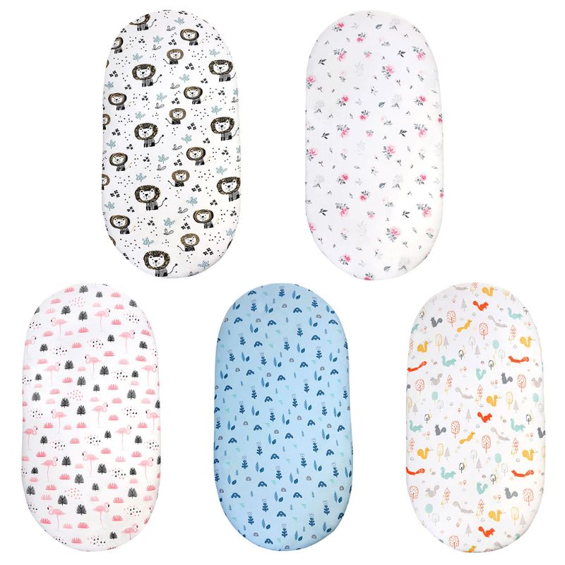 Baby Diaper Changing Pad Cartoon Printed Cradle Cover Infant Mattress Crib Sheet A2UB