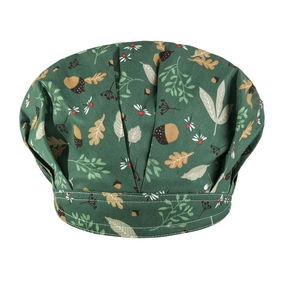 Scrubs kasketter tegneserieudskrivning hatte justerbar langt hår scrubs hat bomuld flerfarvet skønhedssalon arbejdskasket laboratorie arbejdshat: 32010