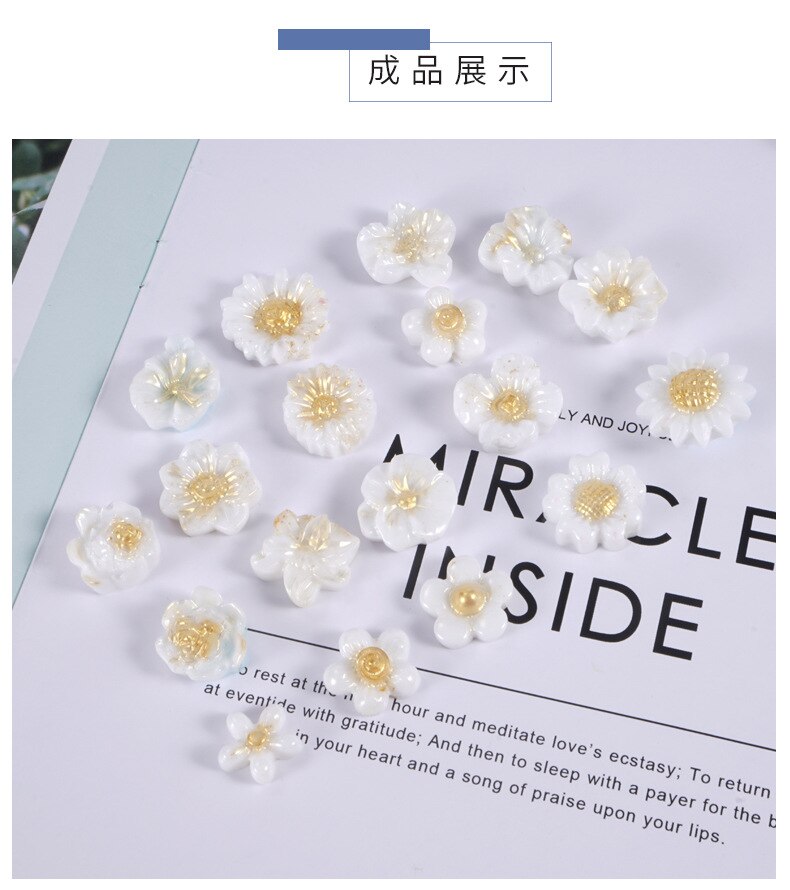 Bricolage cristal époxy moule petites fleurs décoration conseil entier multi-spécification marguerite Silicone moule