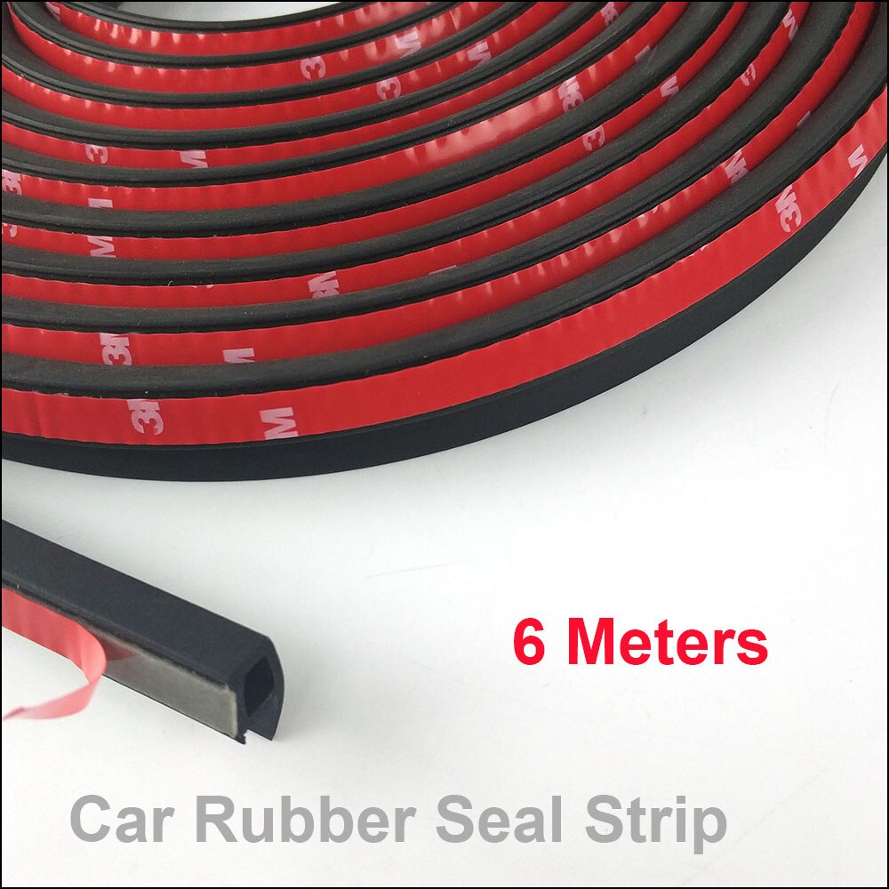 6 Meter/pcs Auto Deur Afdichting Strip P B D Z type auto geluidsisolatie afdichting rubber strip anti Noise Rubber tochtstrip