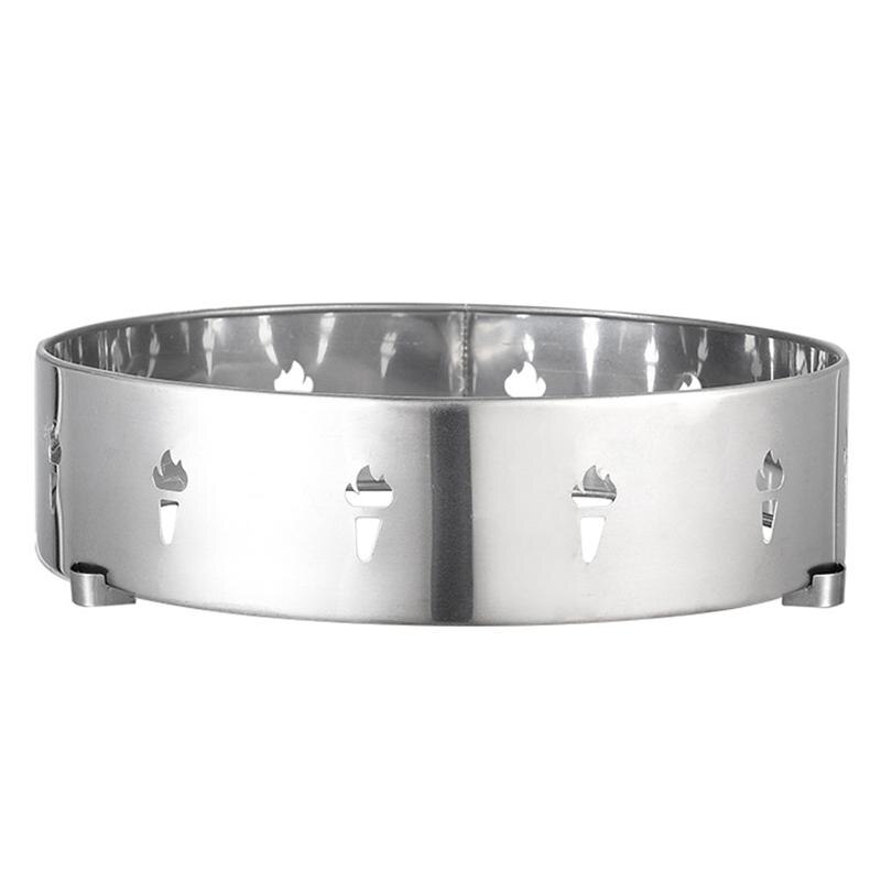 1pc Gas Stove Fire Ring Gas Stove Windbreak Ring Insulation Gas Stove Cover Ring Stainless Steel Accessories
