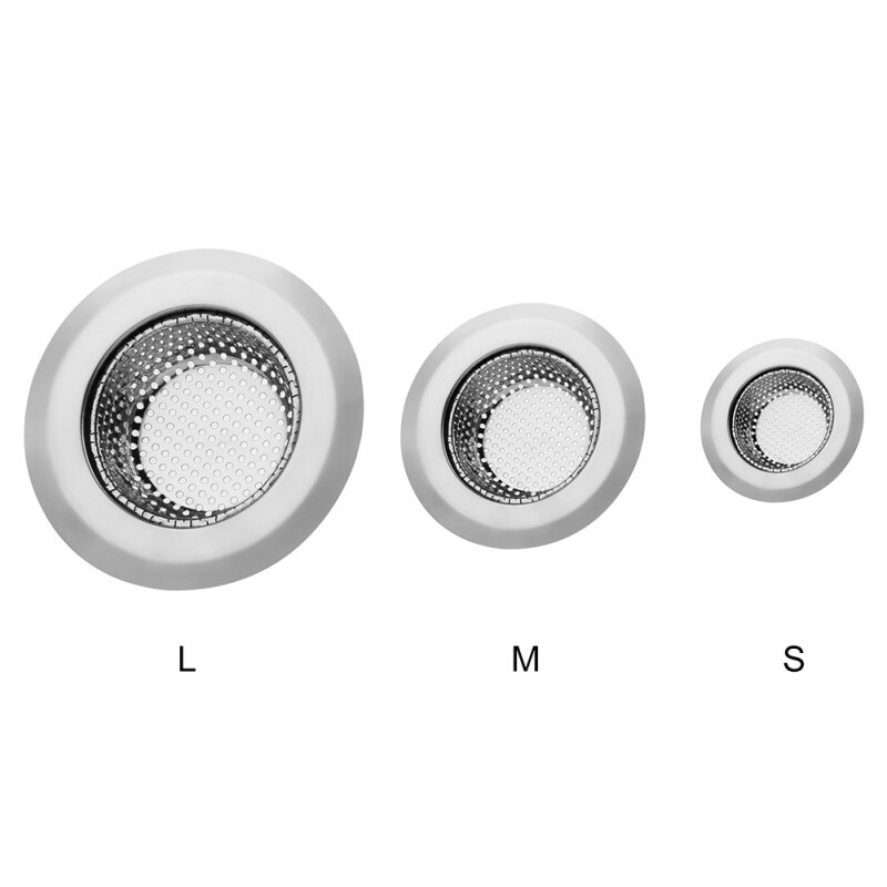Rvs Spoelbak Anti-Verstopping Gootsteen Zeef Verwijdering Stopper Geperforeerde Mand Drains Zeef