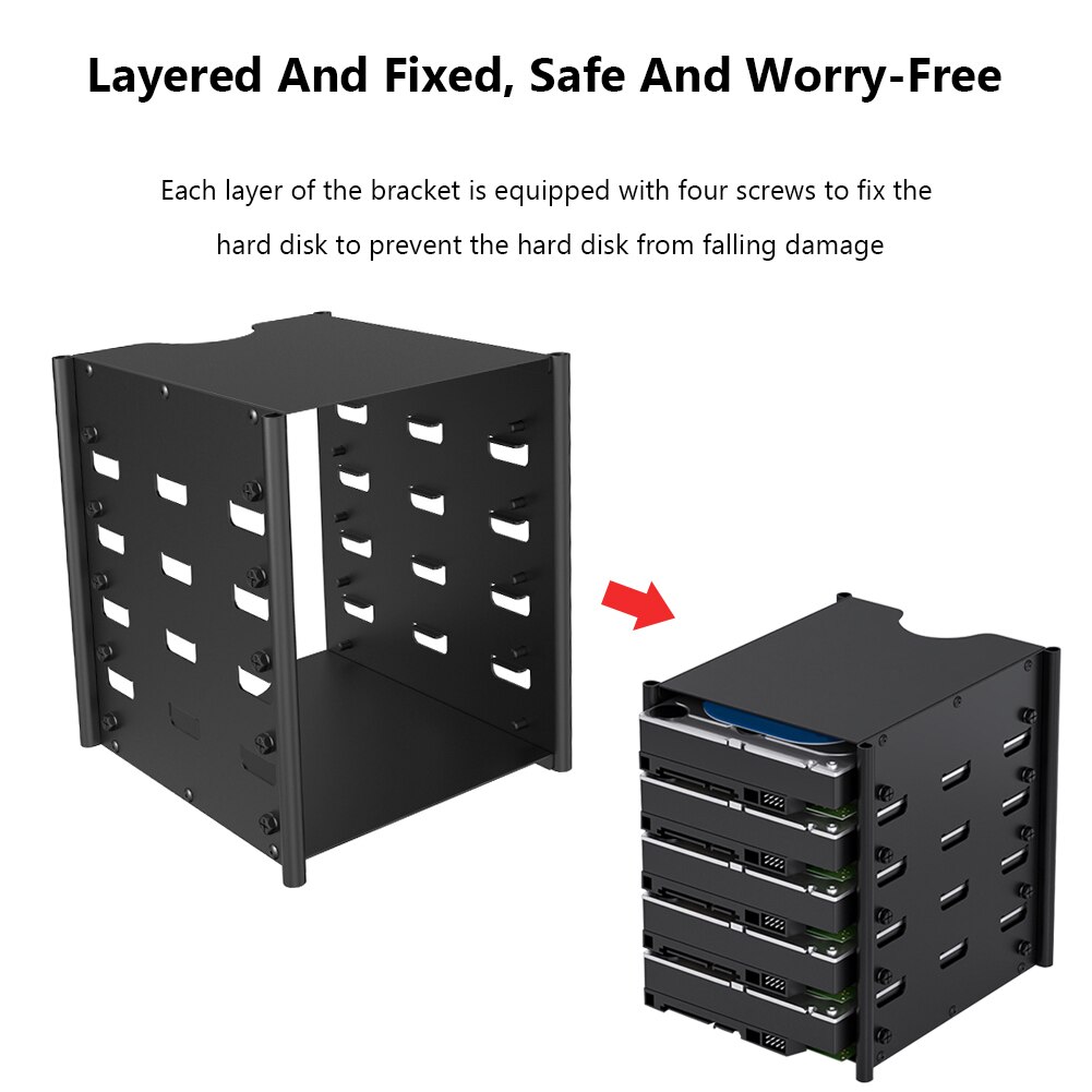 Acasis Harde Schijf Beugel Multi-Lagen Harde Schijf Plank Organizer Box Hdd Schijf Rack Desktop Storage Container Externe Harde