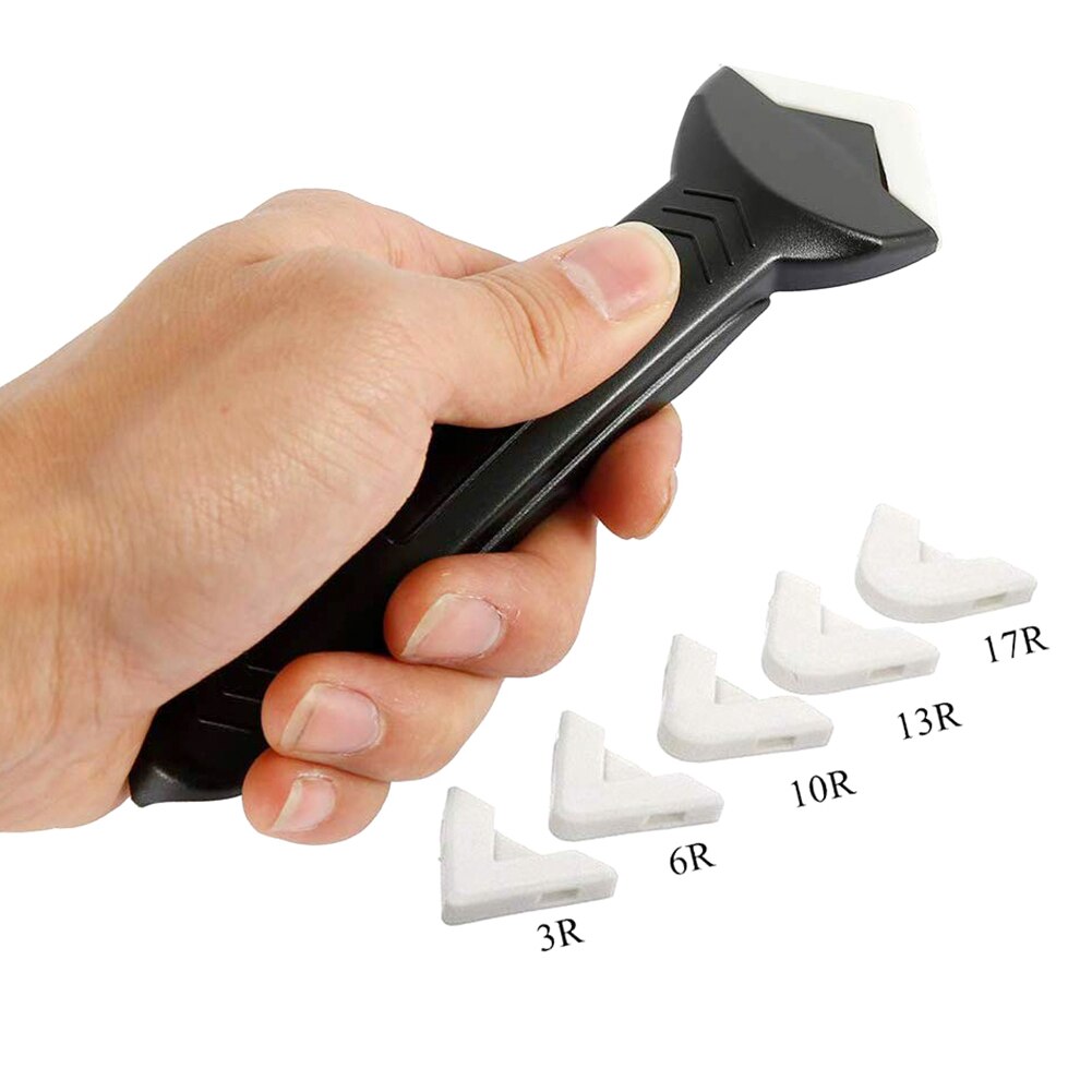 3Pcs Breeuwen Kit Grout Floor Cleaning Tegel Vuil Tool Siliconen Glas Cement Schraper Tool Spatel Lijm Schop Kit M5