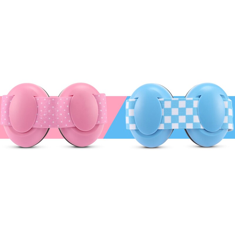 1 paire bébé Anti-bruit cache-oreilles sangle élastique Protection d'oreille bébé cache-oreilles insonorisé audition casque oreille protecteur-bleu