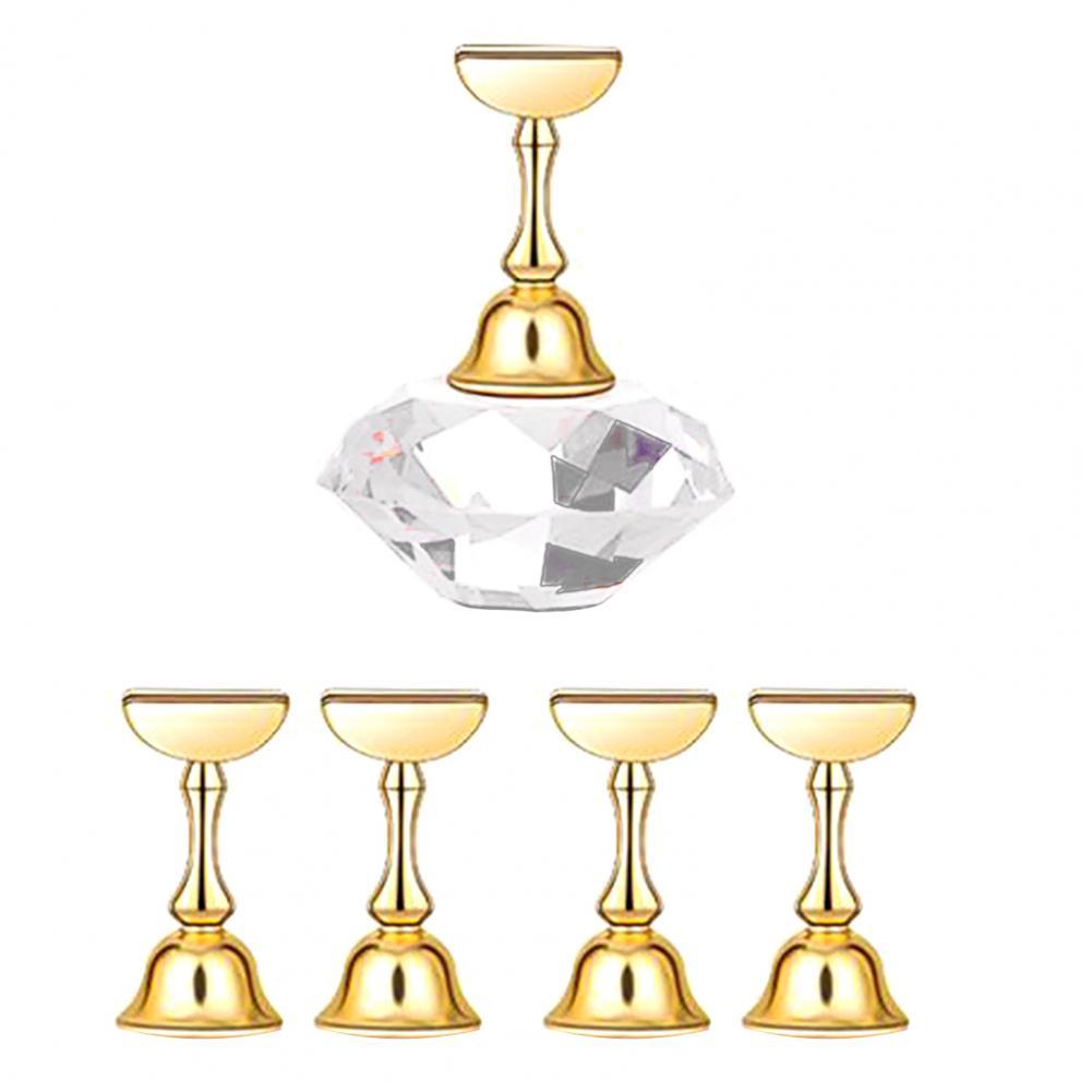 Tips Practice Stand Versatile Manicure Display Practice Stand Mini Nail Holder: White