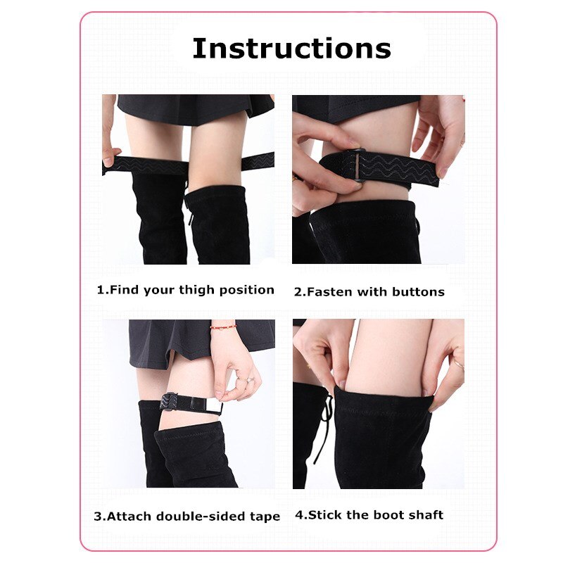 2 uds. De correa de cinturón para mujer, zapatos de fijación anticaída, elástico ajustable, cinta adhesiva interior antideslizante, cordón elástico