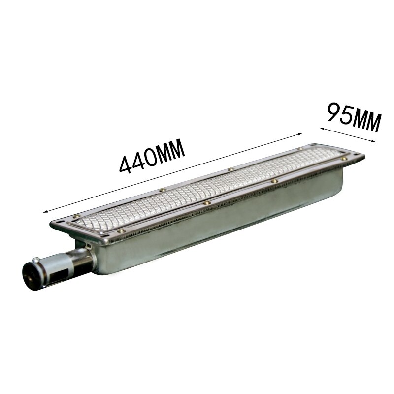 440*95*5mm 410*80mm 310mm queimador infravermelho do churrasco do queimador do metal grelhador de gás: 440x95mm