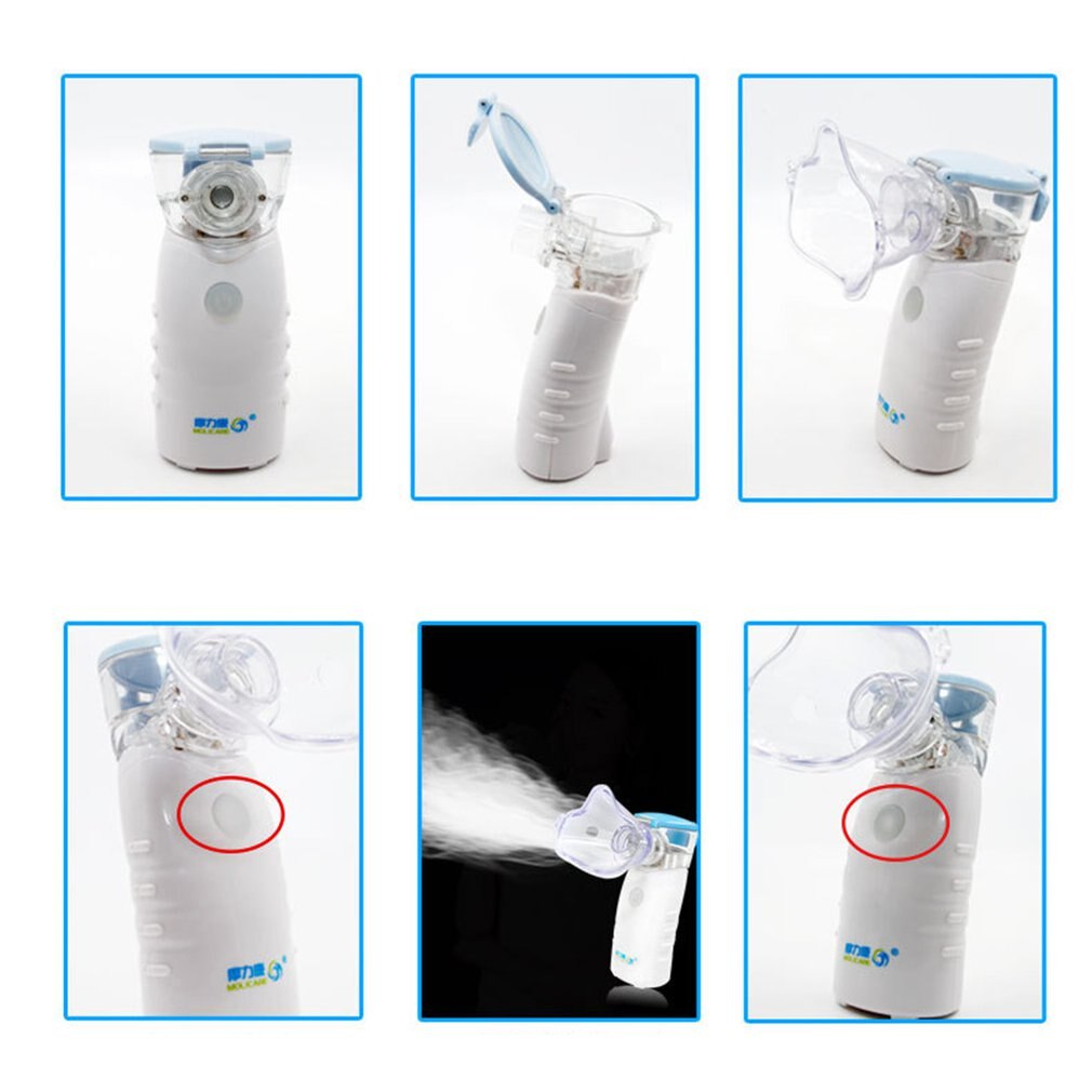 Ultrasonic Atomizer Handheld Portable Silent Child Adult Micro-Network Atomizer ABS Zero Decibel Atomization Home Use