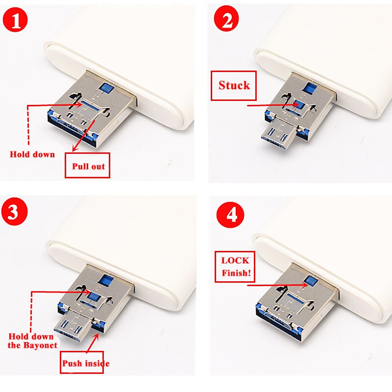 5in1 Typ C OTG USB 3.0 Kartenleser Mikro SD Adapter Für Computer Stecker TF Karte SD Speicher Karte Leser Laptop zubehör