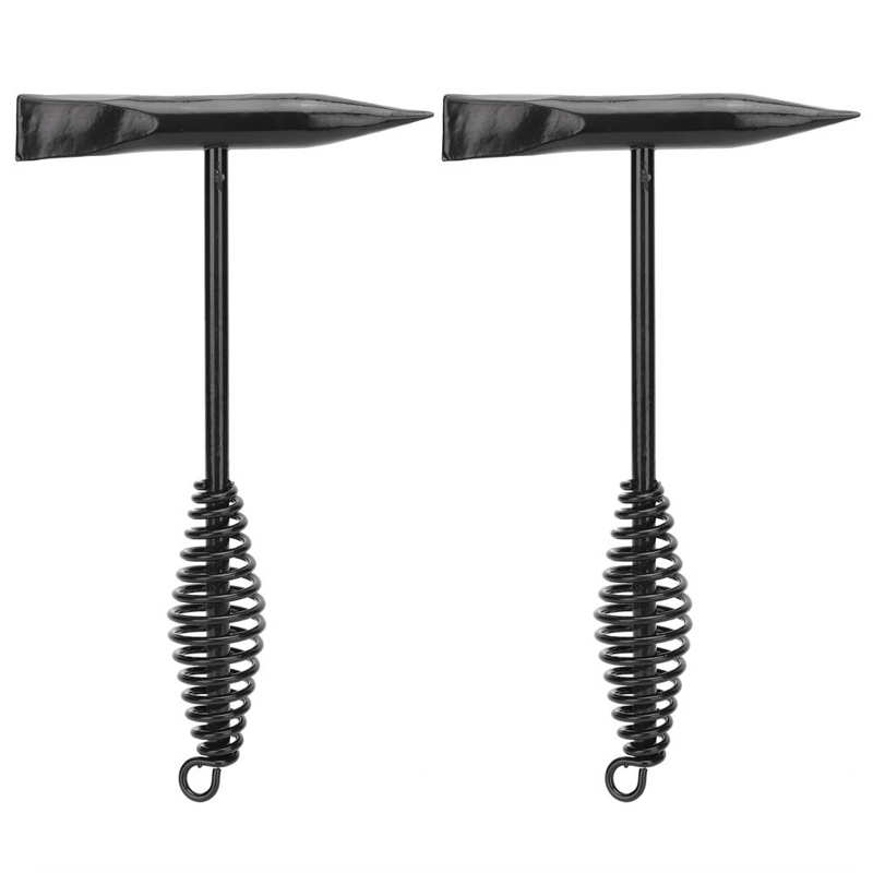 2pcs Welders Chipping Hammer 250mm Stainless Steel Hammer Spring Handle Weld Slag Spatter Removal Tool