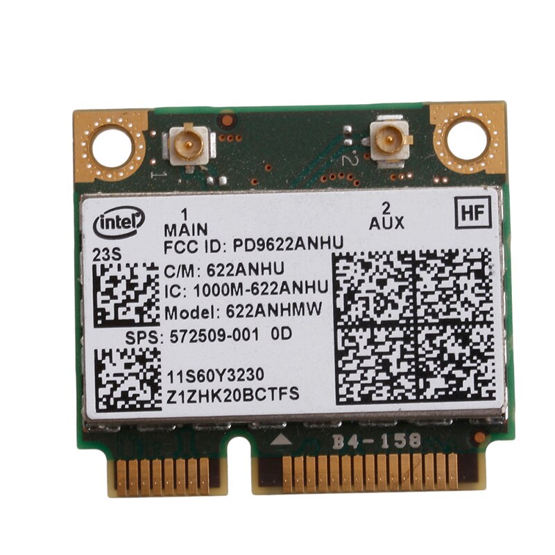 Intel 622ANHU Advanced-N WiFi Card for Lenovo 60Y3230 8540W 2540P HP 572509-001