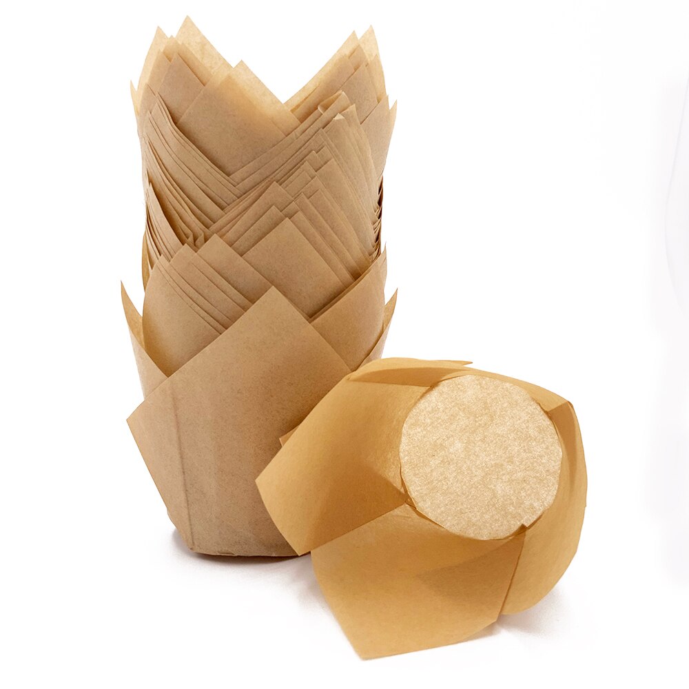 50 Stuks Cupcake Papier Cup Oilproof Cupcake Liner Bakken Cup Lade Case Wedding Party Caissettes Gouden Muffin Wrapper Papier: A - 2