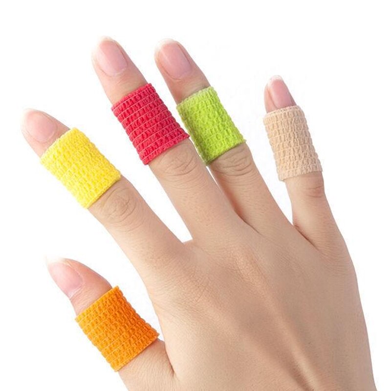 4.5M kolorowe elastyczne bandaż sportowy samoprzylepny bandaż dla Fitness nakolanniki wsparcie kostki Finger Wrap taśmy kinezjologiczne