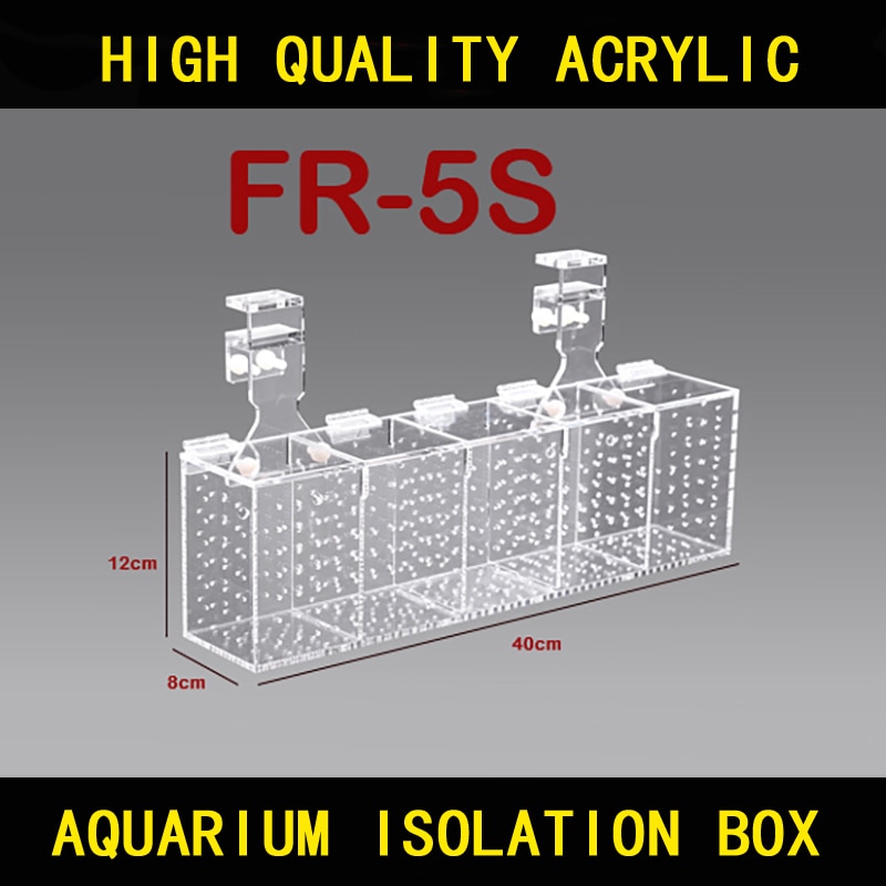 Red Starfish RF-5S 40*8*12cm Aquarium High Acrylic Fish Breeding Isolation Box, Fry, Coral Frags, Inverts, Breeding