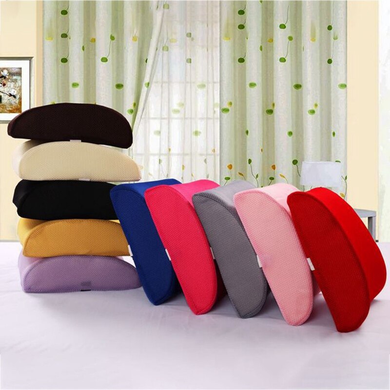 Memory Foam Lumbar Cushion Lower Back Support Pillow Posture Correcting Car Seat Home Office Chair