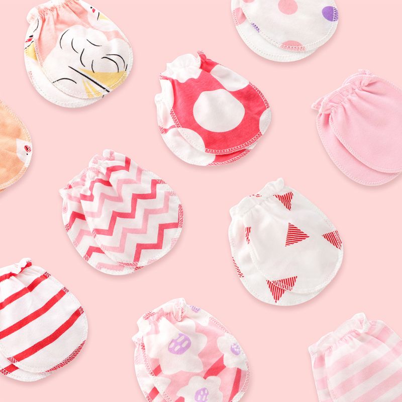 3 Paire/ensemble Gants Bébé 0-6 Mois -Né Infantile Anti-prenez Gant Couvre-pied Mince Nouvelle P31B