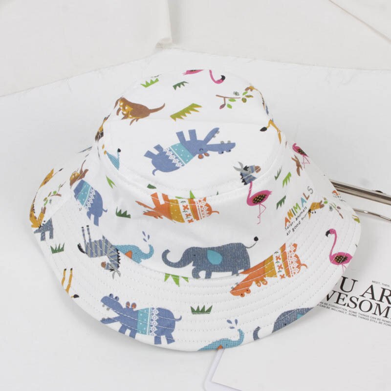 Chapeau de printemps et d&#39;été en coton doux pour bébé, chapeau de Panama, mignon, Animal, éléphant, bébé garçon, fille, seau, chapeau de soleil pour enfants: style3