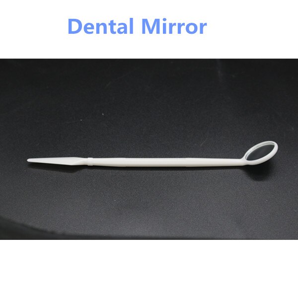 3pcs/set Dental Instrument Kit Disposable Dental Instrument Set Oral Hygiene Dental Mirror Tweezers Probe TOSI: Dental mirror