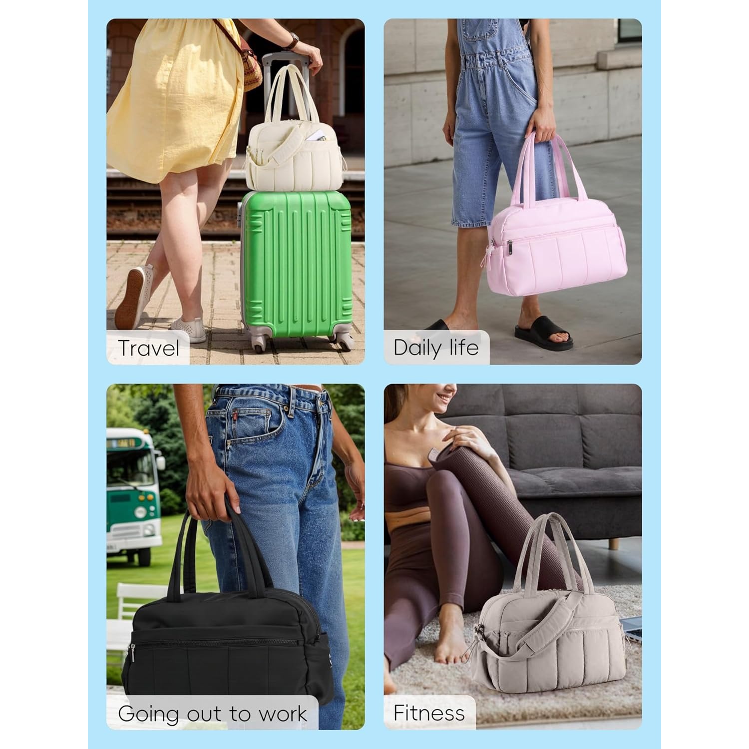 Reistas met grote capaciteit en trolleyriem, ideaal voor korte reizen en avonturen roze