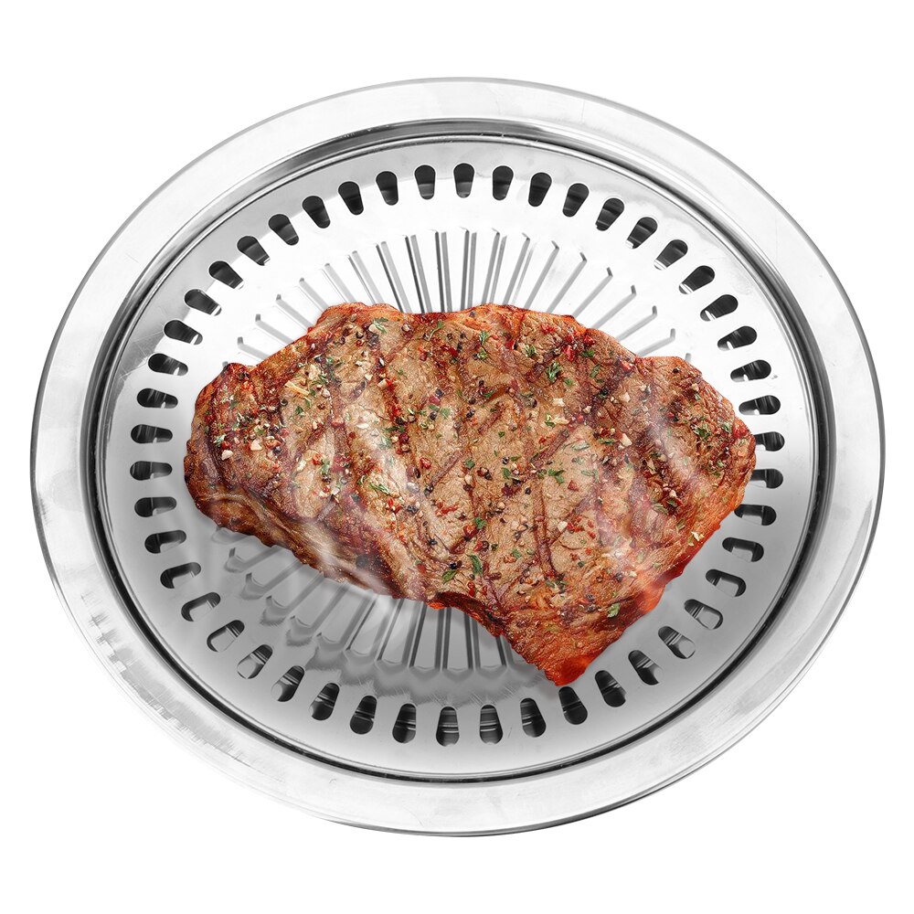 Electric Stove Baking Tray BBQ Grill Barbecue Tools Household Non-Stick Gas Stove Plate Smokeless Barbecue Grill Pan