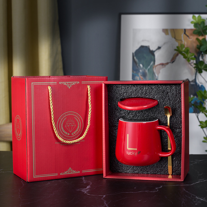 Tasse chauffante à 55 degrés, Thermostat 220V, avec couvercle, avec cuillère, chauffe-tasse, café, lait, pour la maison: B