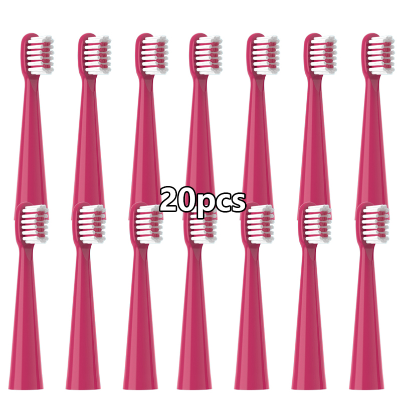 20/50pcs Replacement Toothbrush Heads for BAIR K3 Kid Sonic Electric Tooth Dental Clean Brush Nozzles Heads Toothbrush Heads: 20pcs Red