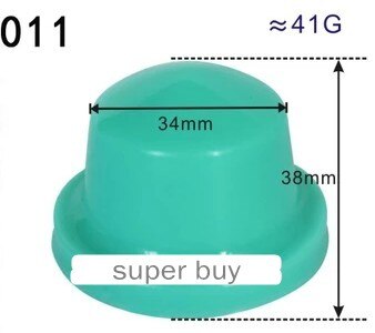 Silicone rubber pad head for pad printing machine dia 34mm wood base