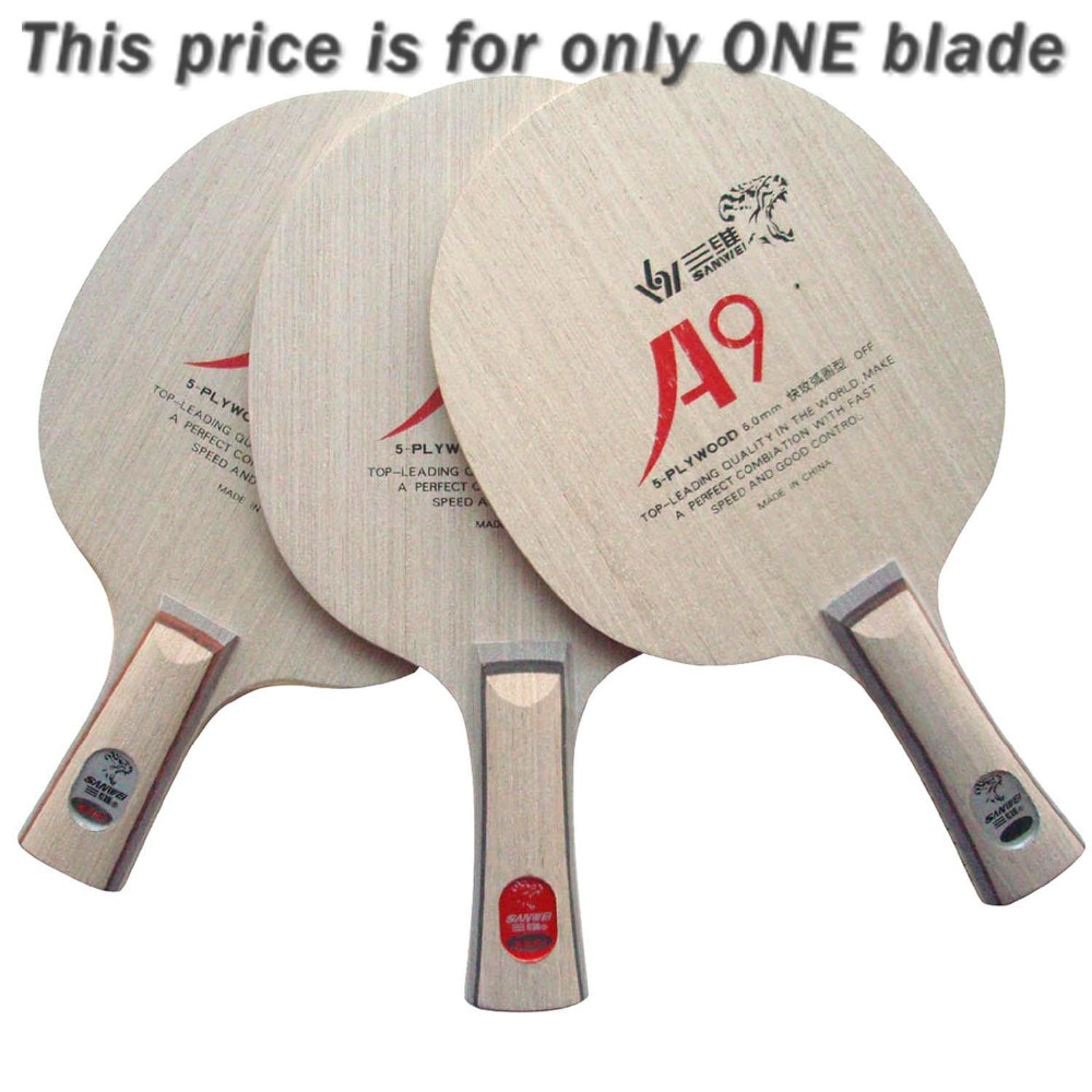 Sanwei A9 Wrede A-9 Een 9 OFF Tafeltennis Blade voor Ping Pong Racket Paddle Bat Tafeltennis Ballen Racquet sport