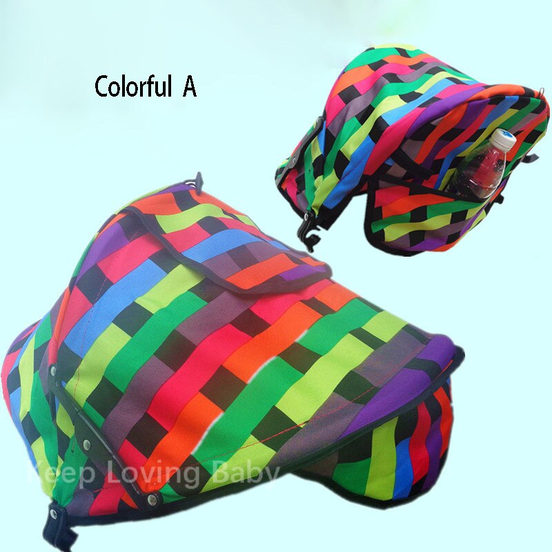 Baby Stroller Sunshield Shade Stroller Accessories Protection Hood Canopy Cover Baby Stroller Sun Visor Carriage Sun Shade: Colorful A