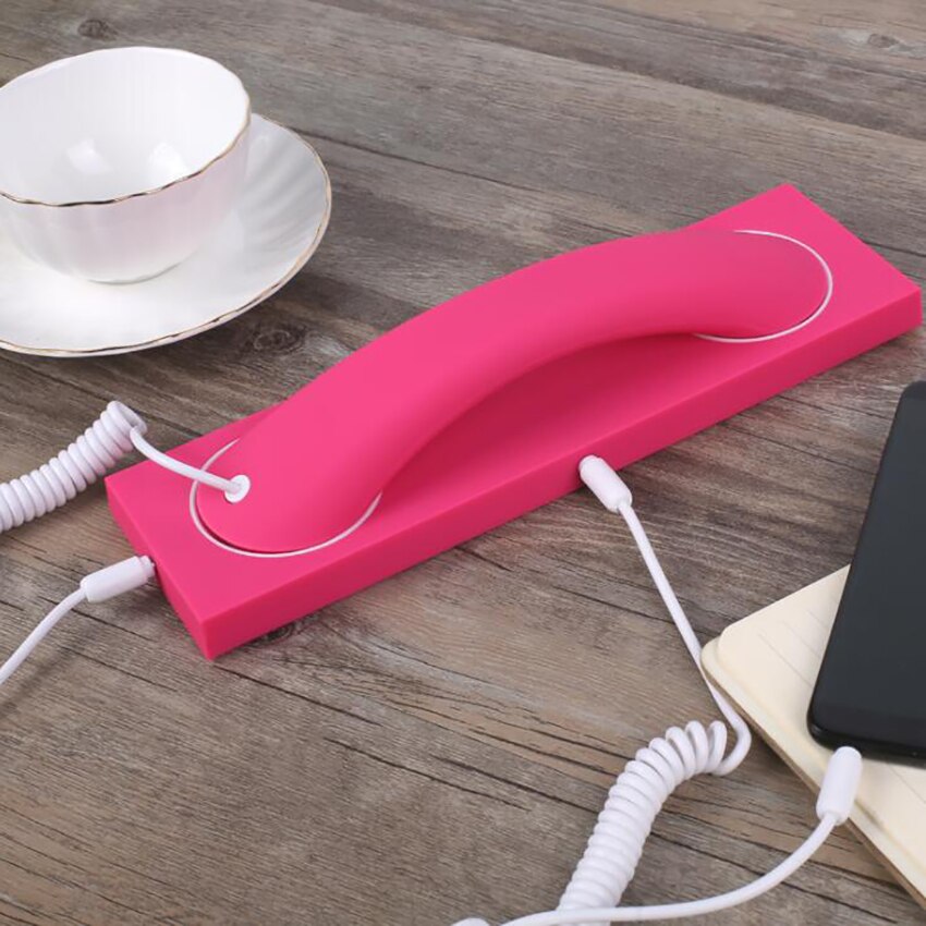 praktisch Hörer, retro Telefonhörer mit Basis, Max 1m Kabel, 3,5mm Hörer Empfänger für praktisch Computer telefone