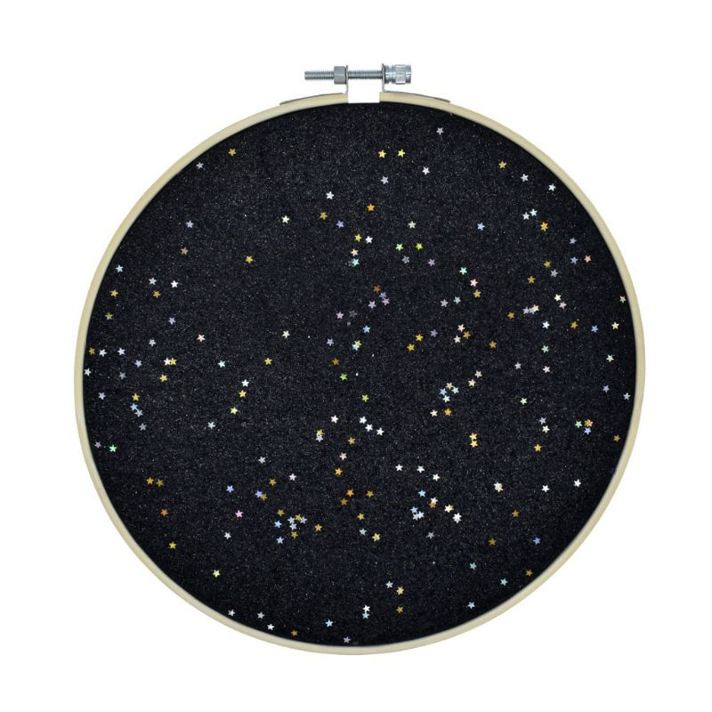 Geëmailleerde speld display wandhanger glitter speld display speld houder canvas borduurring