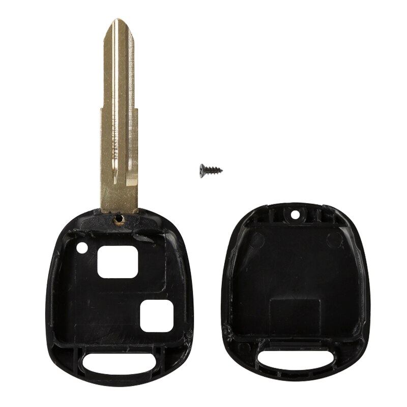 2 Button Remote Key Case Shell Uncut Blade Fob Replacement Shell For TOYOTA YARIS COROLLA RAV4 CAMRY Auto Car Accessories