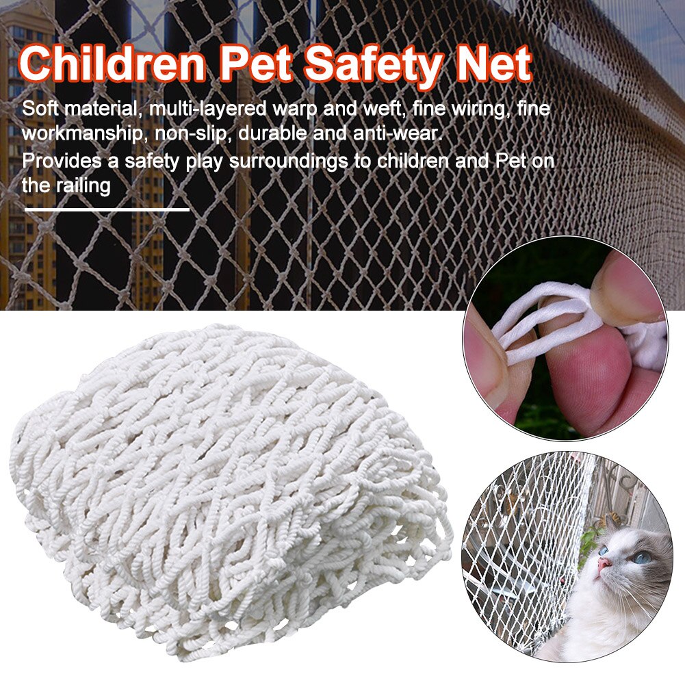 Playground Railing Stairs Protective Weaving Rope Home Outdoor Construction Garden Fence Children Safety Net Plant Greenhouse