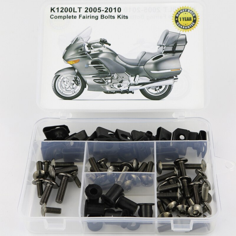 Kit complet de boulons de carénage pour BMW K1200LT 2005 2006 2007: Titanium