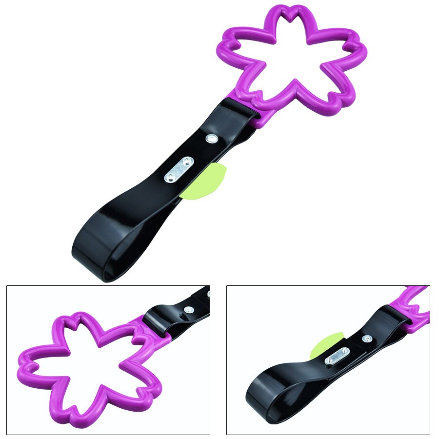JDM Drift Accessories Tsurikawa Ring Train Bus Car Subway Handle Hand Strap: Purple-B