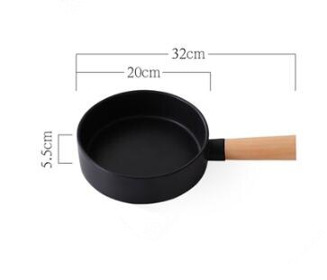 round handle pasta dish simple household dishes dessert plate Western steak cutlery: black L